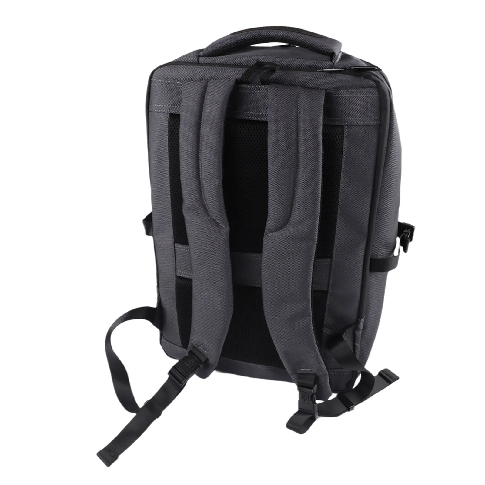 Stylish Solar Powered Bag Charging Backpack Dark Gray Solar Charging Backpack Nylon Fabric Portable Solar Panels - Image 4